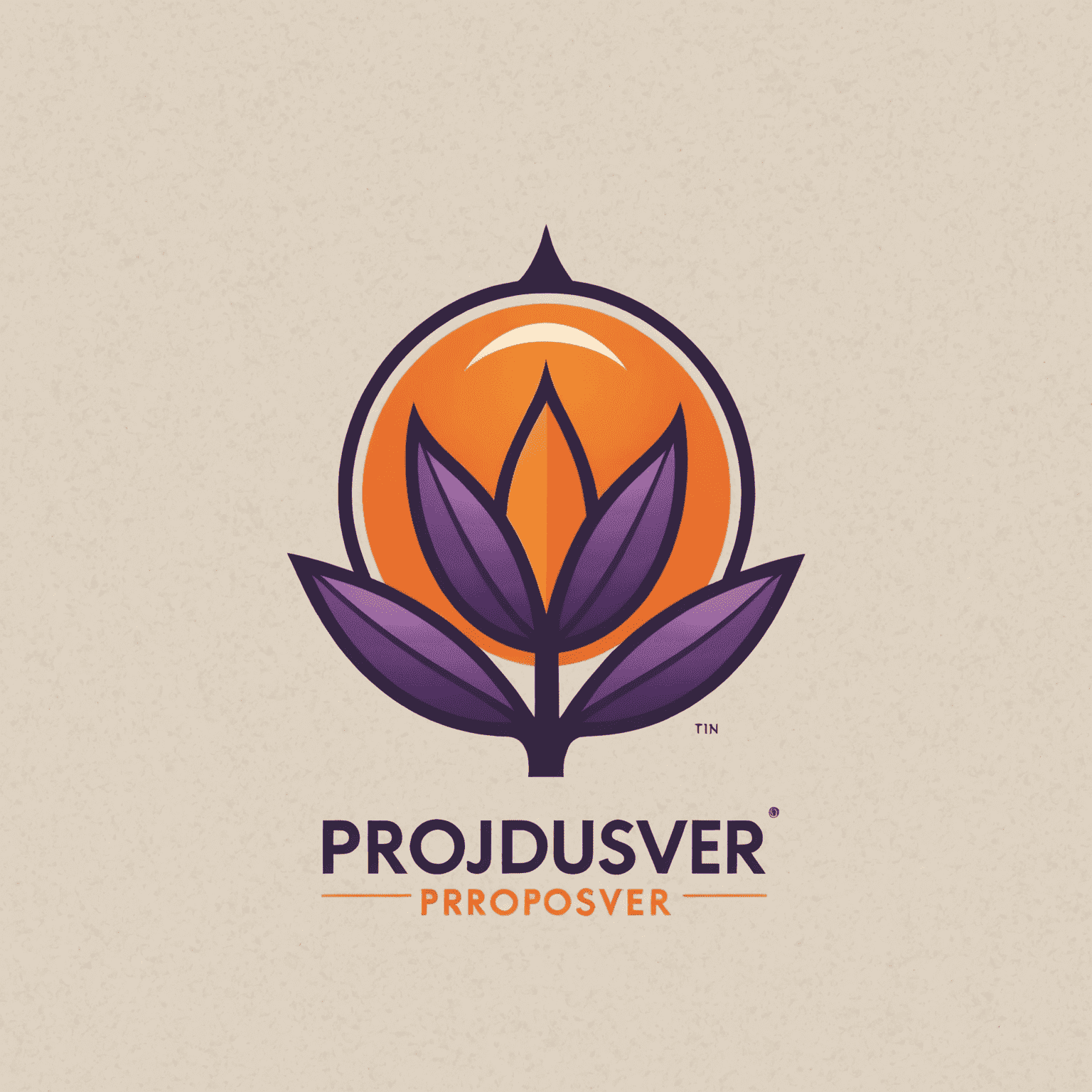 ProudlyProsper logo featuring a stylized orange and purple emblem representing growth and success